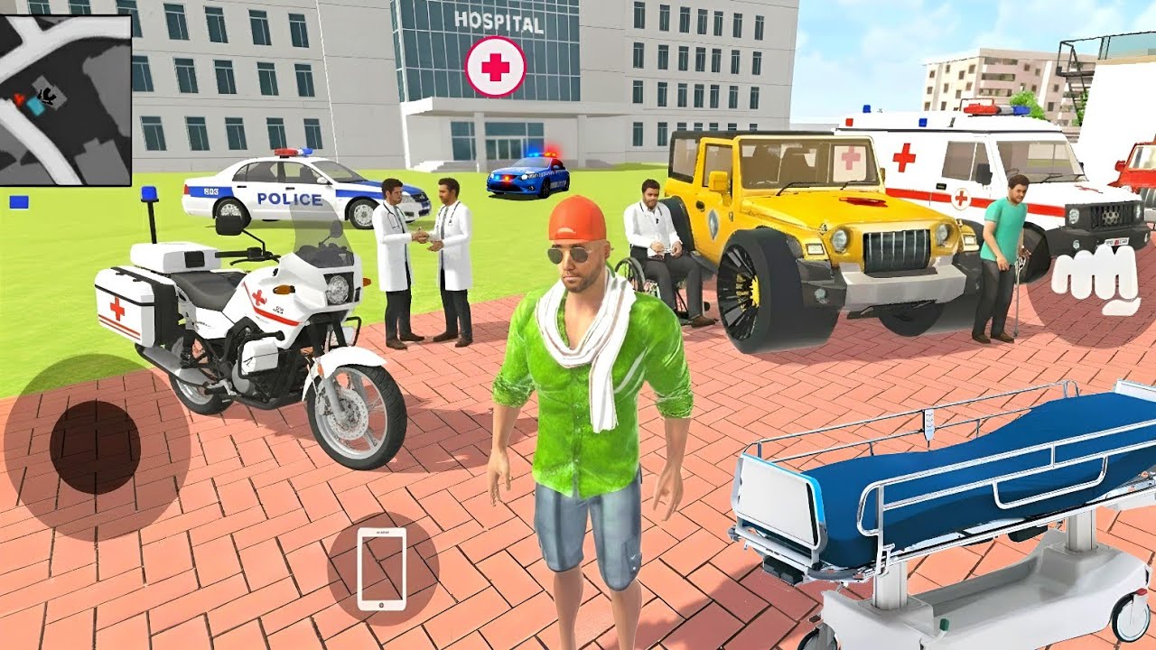 Franklin Purchase New Ambulance For Hospital 🚑💥 Indian theft auto simulator Game 💥😱