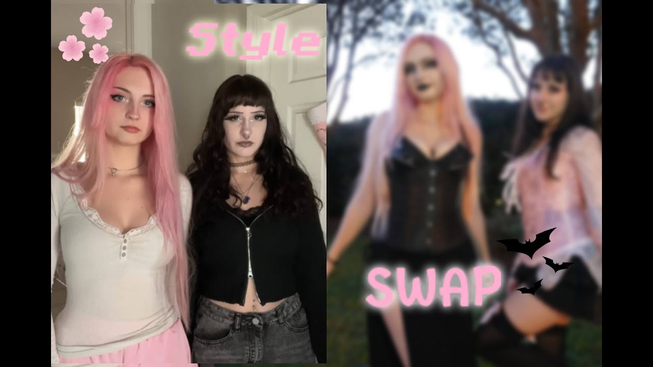 Pinkcore & Goth Style Swap