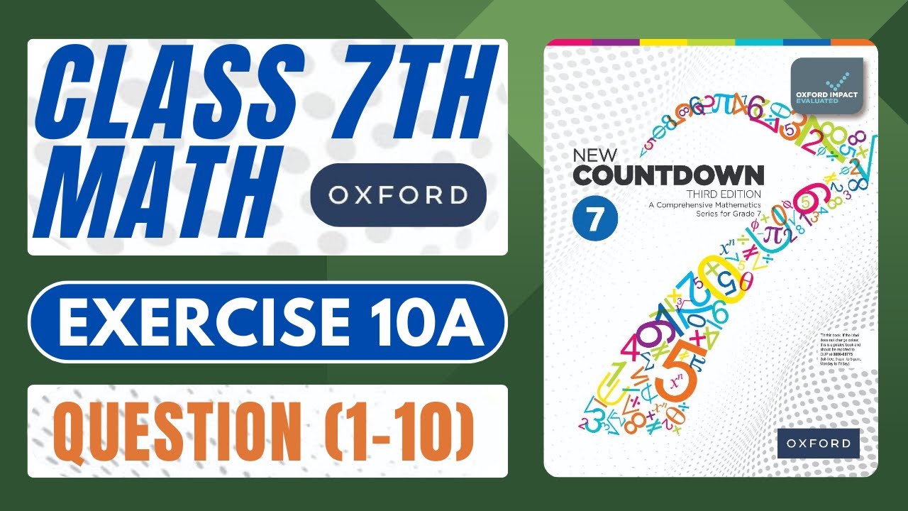 Class 7th Math Exercise 10A Q1 - Q10 | Chapter 10 | OXFORD SYLLABUS | Math with Afshan #maths