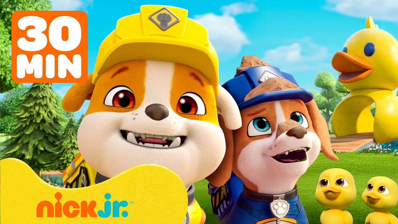 Rubble & Crew | Rubble salva gli anatroccoli e scava un tunnel! Con Wheeler e Motor | 30 Minuti