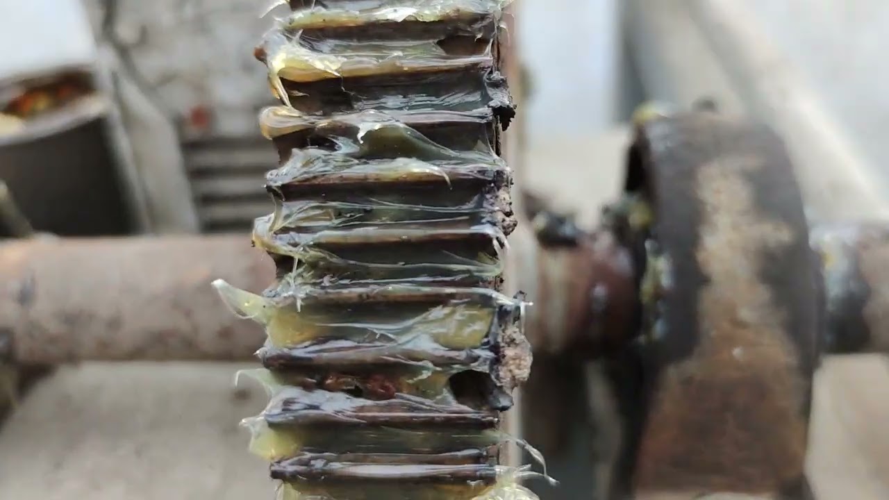 Glashaus do it yourself DIY Reparatur fetten damit die Lüftung und die Zahnräder wieder gleiten