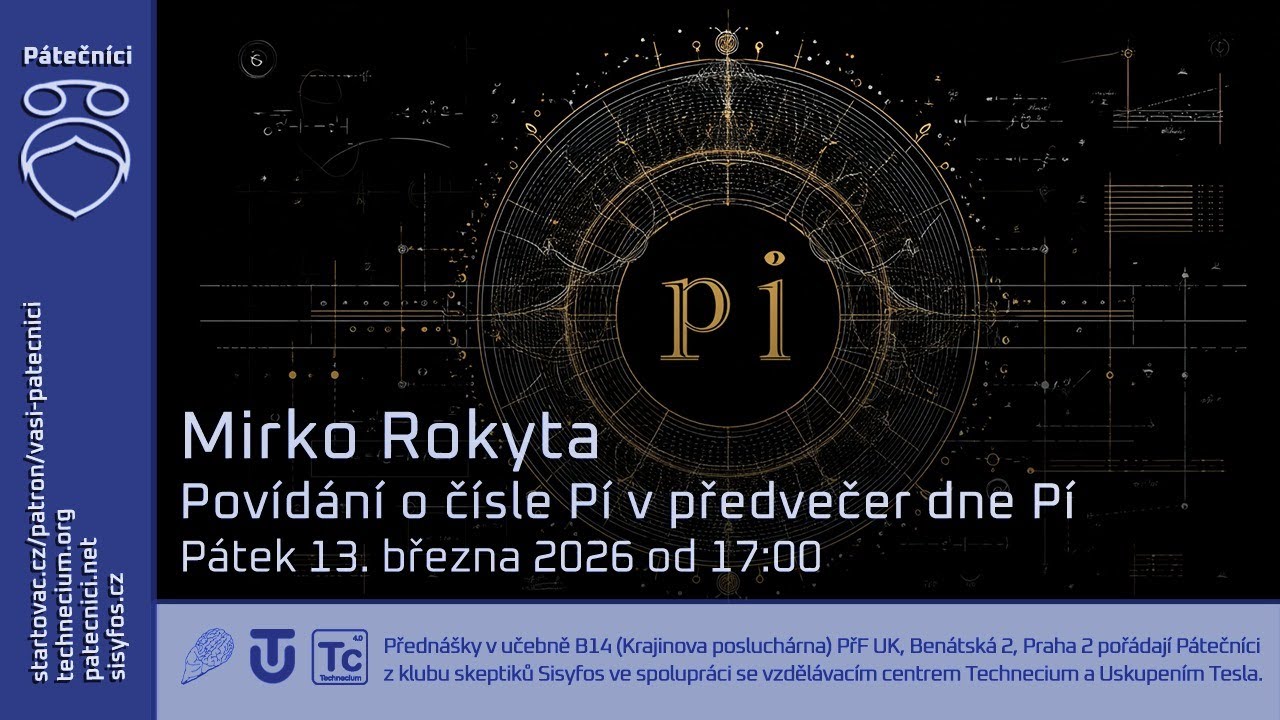 Mirko Rokyta: Povídání o čísle Pí v předvečer dne Pí (@matfyz @jcmfcz)