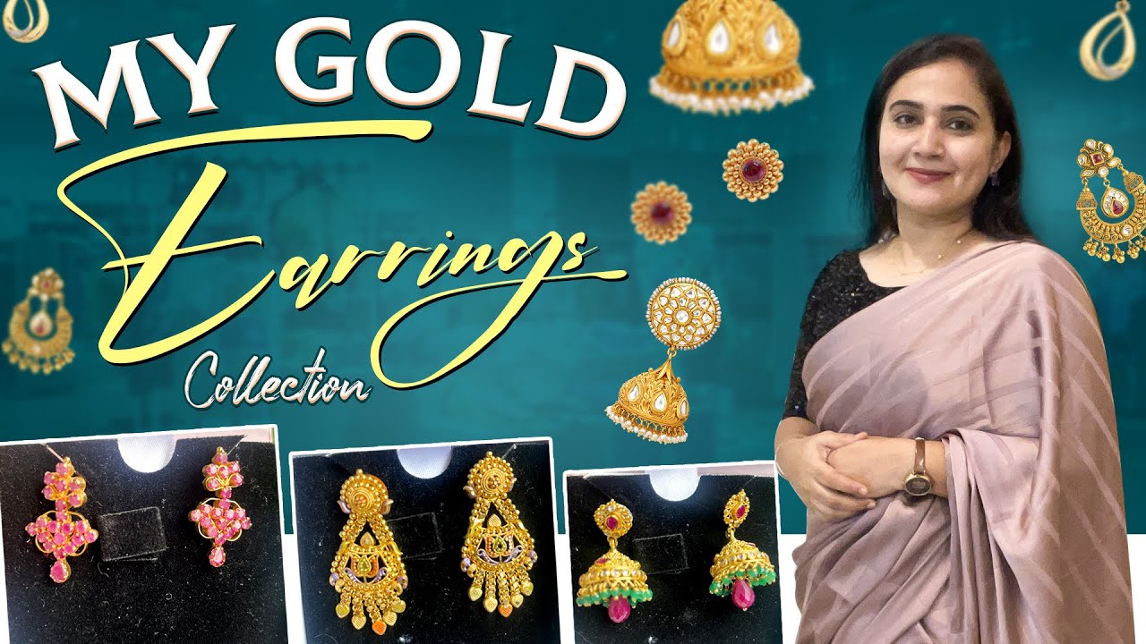 My Light Weight Gold Earrings Collection || Zindagi Unlimited Telugu Vlogs