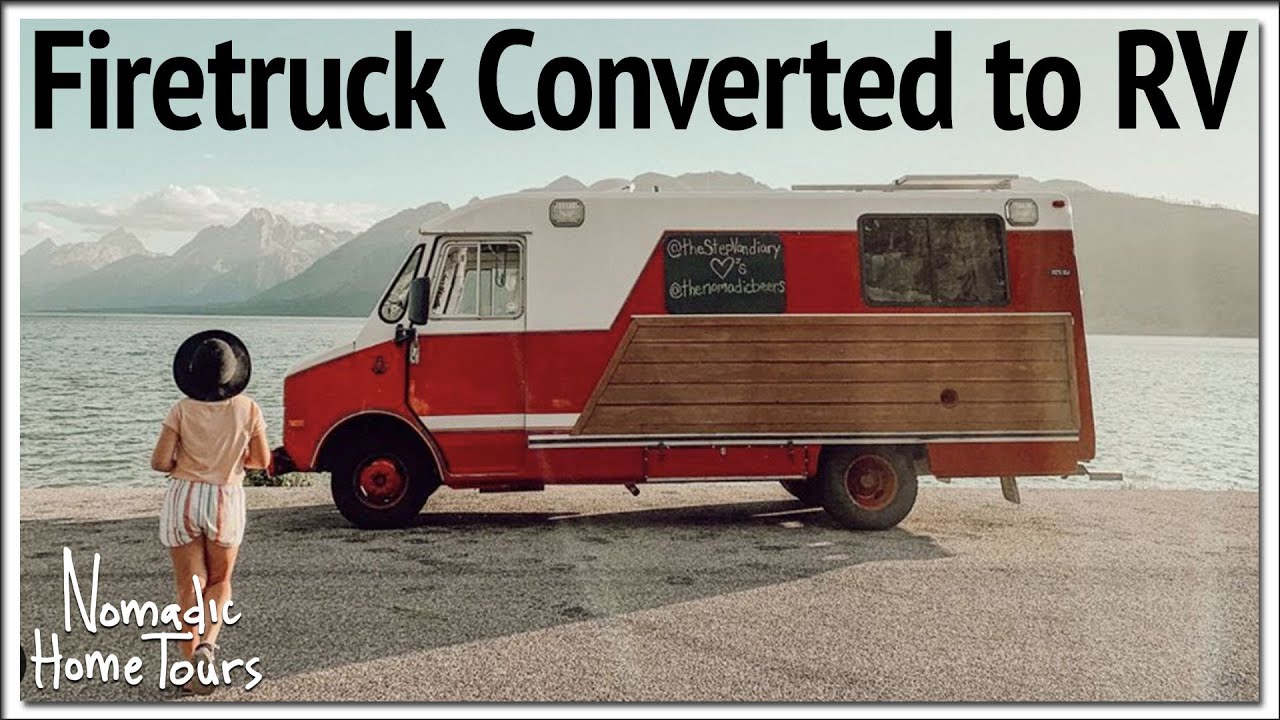 Firetruck Converted to Charming RV