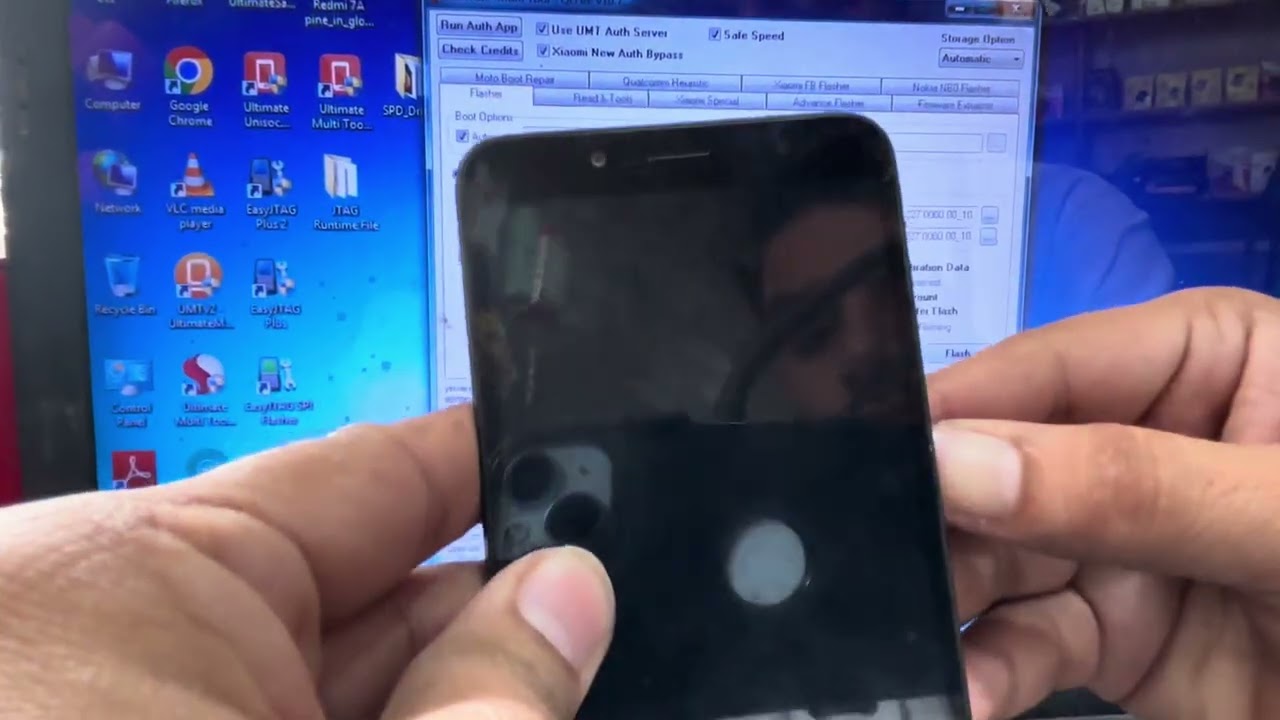 Redmi 7A Hang on logo flashing done by umt #smartphone #
