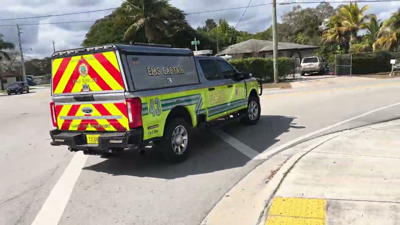 Miami-Dade Fire Rescue EMS Captain M43 Responding