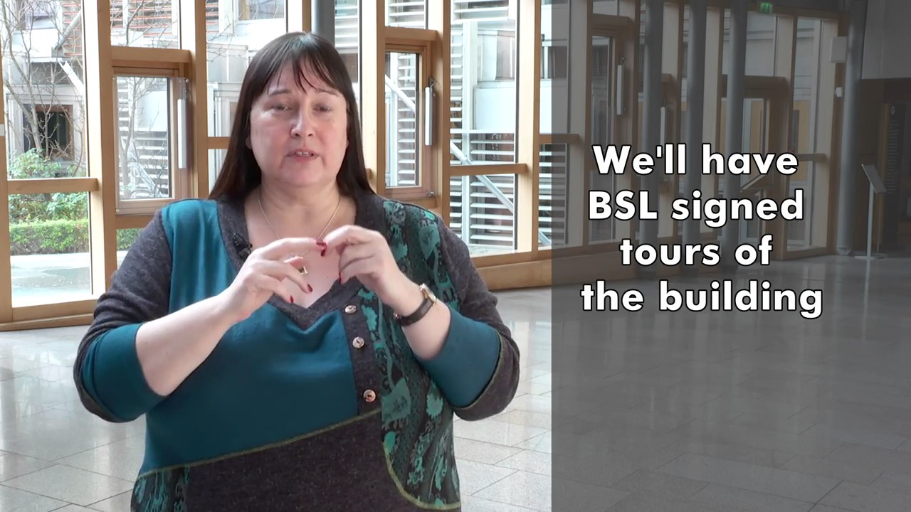 Invitation to Disabled Access Day at the Scottish Parliament (BSL)