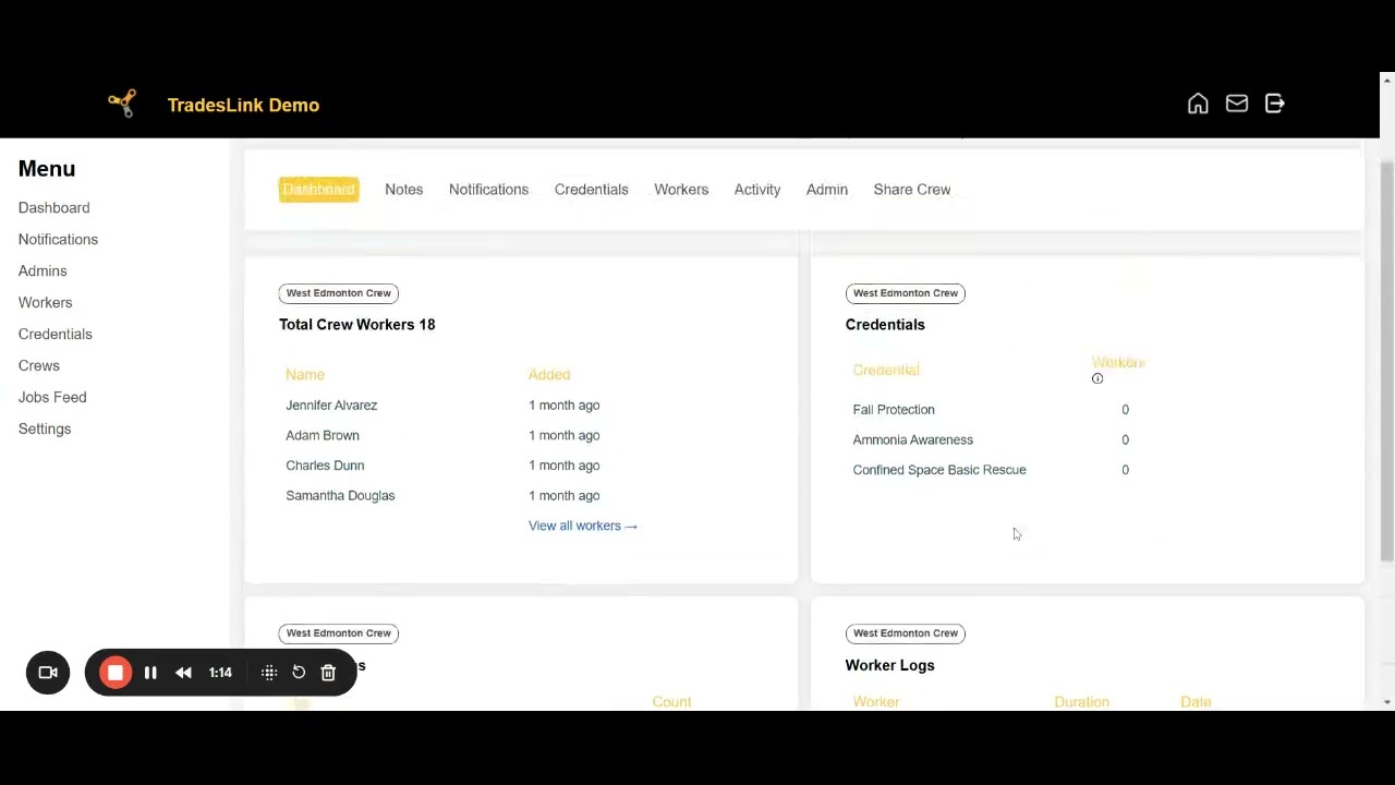TradesLink Enterprise   Credential Management