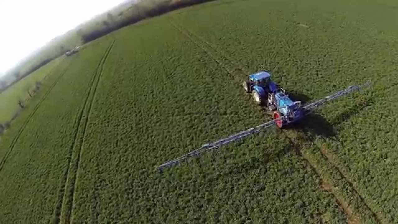 Rozlewanie RSM-u 2015 New Holland T6090 Lemken Primus 35 GoPro/Phantom