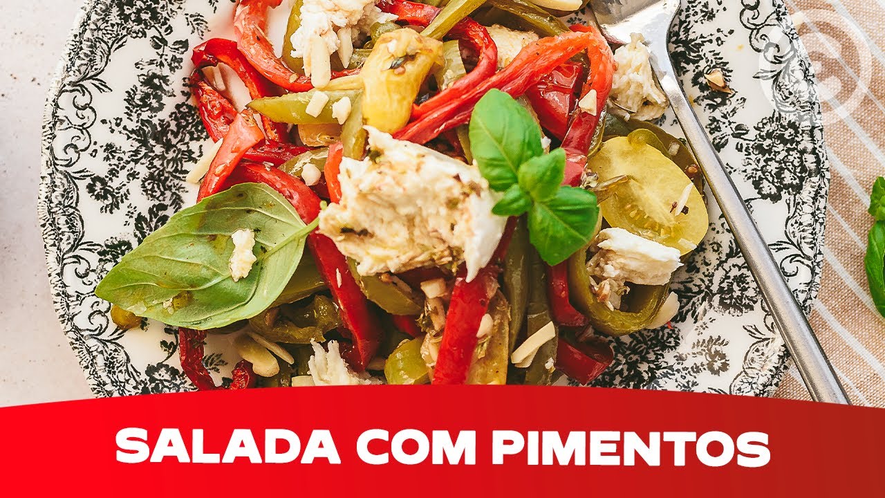 Salada com Pimentos: Cor e Sabor