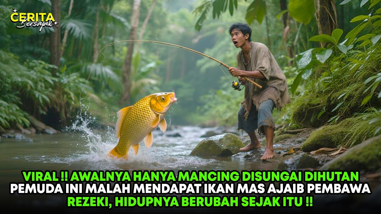 VIRAL !! AWALNYA HANYA MANCING, PEMUDA MISKIN INI MALAH MENDAPAT IKAN MAS PEMBAWA REJEKI