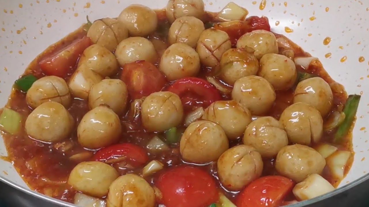 Fishball Masak Sos || Bahan simple tapi enak