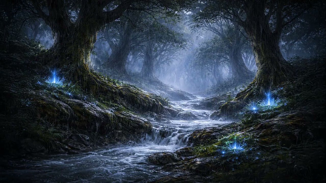 Basic Land — Forest | Rain Sounds for Sleeping (No Ads) | 10 Hours | MTG Ambience