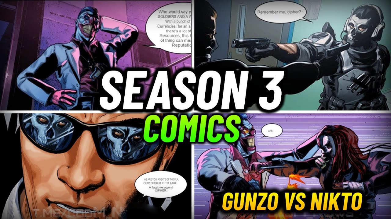 Season 3 Complete Comics Story Codm | Gunzo vs Nikto! Cod Mobile Radical Raid