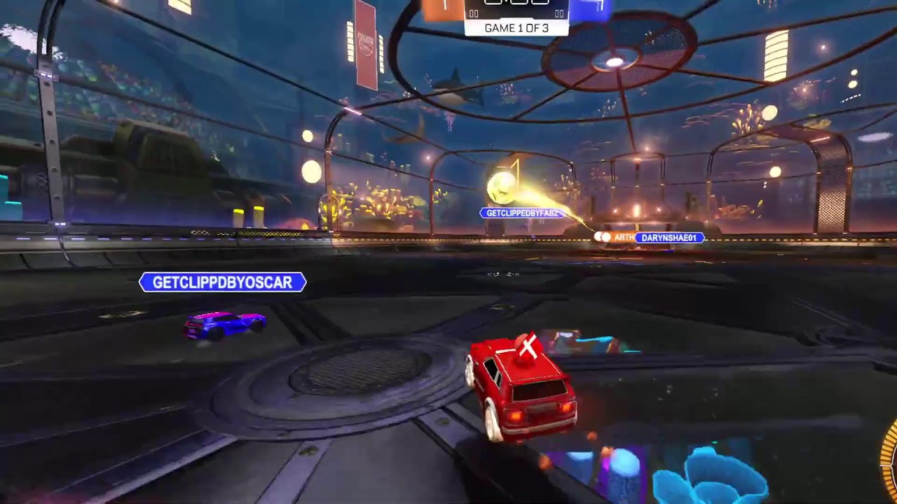 playing rocket league