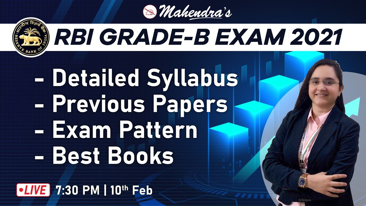 RBI GRADE-B EXAM 2021 | Syllabus, Previous Papers, Exam Pattern & Best Books | By Chandni Mahendras