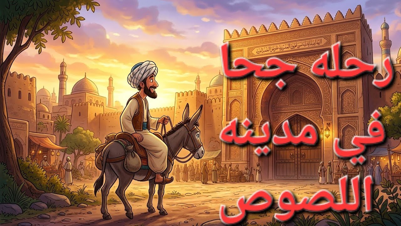 رحلة جحا في مدينة اللصوص | كيف أسقط جحا بدهاء عصابه كامله يدون قتال/#قصص_قصيرة #جحا_والحمار 