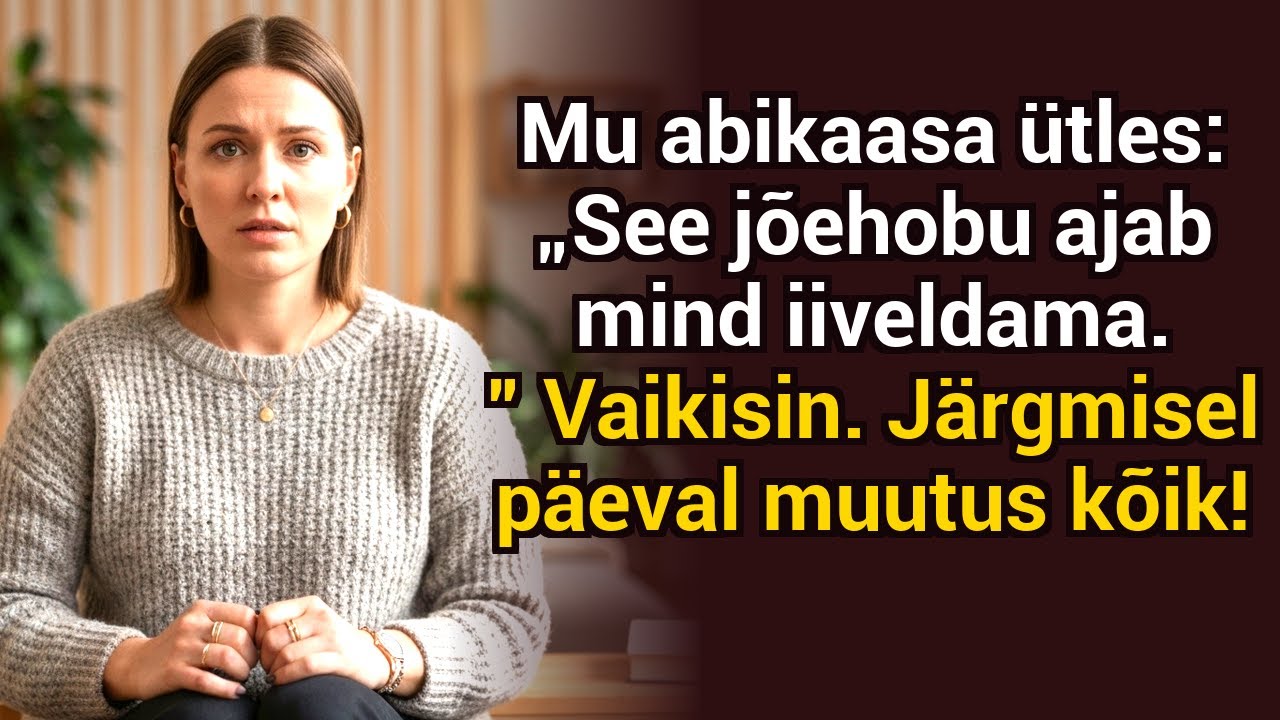 Mu mees ütles: “See jõehobu ajab mind oksele.” Vaikisin. Järgmisel päeval kõik muutus tema jaoks