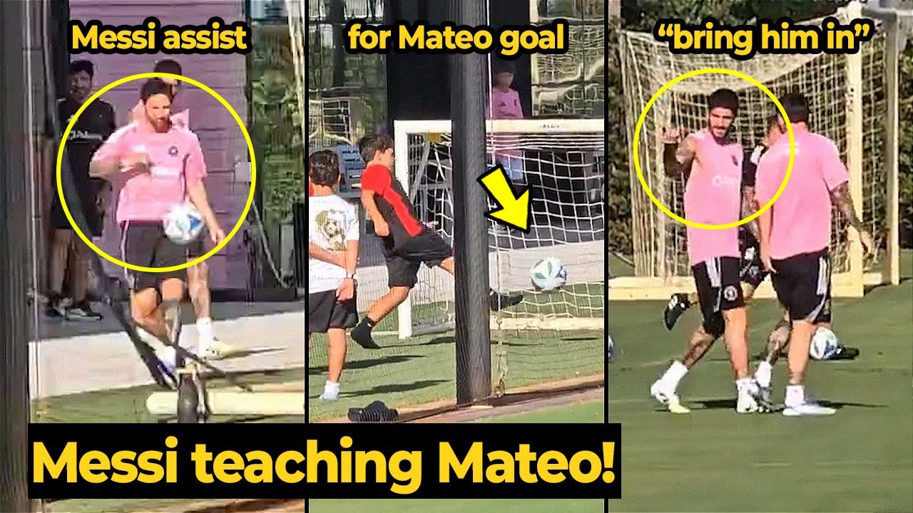 Zabawna reakcja De Paula po tym, jak Messi asystował Mateo przy golu podczas treningu Interu Miami