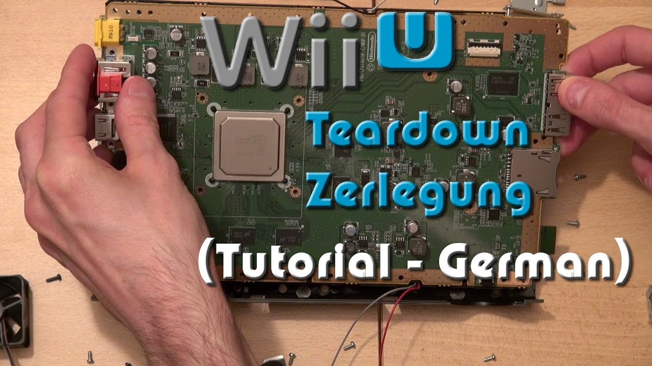Nintendo Wii U aufschrauben inklusive Laufwerk / Teardown / Disassembly Tutorial & Optical drive 🪛