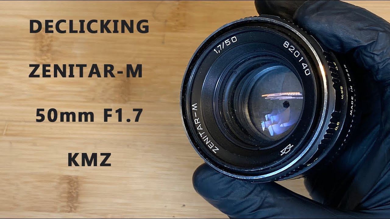 How To Declick Zenitar-M 50mm F1.7 KMZ M42 Mount Lens ( DIY Cinemod Tutorial)