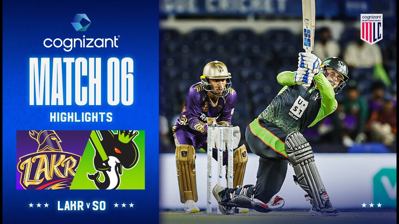 Cognizant Major League Cricket Game 6 | Seattle Orcas vs. LA Knight Riders