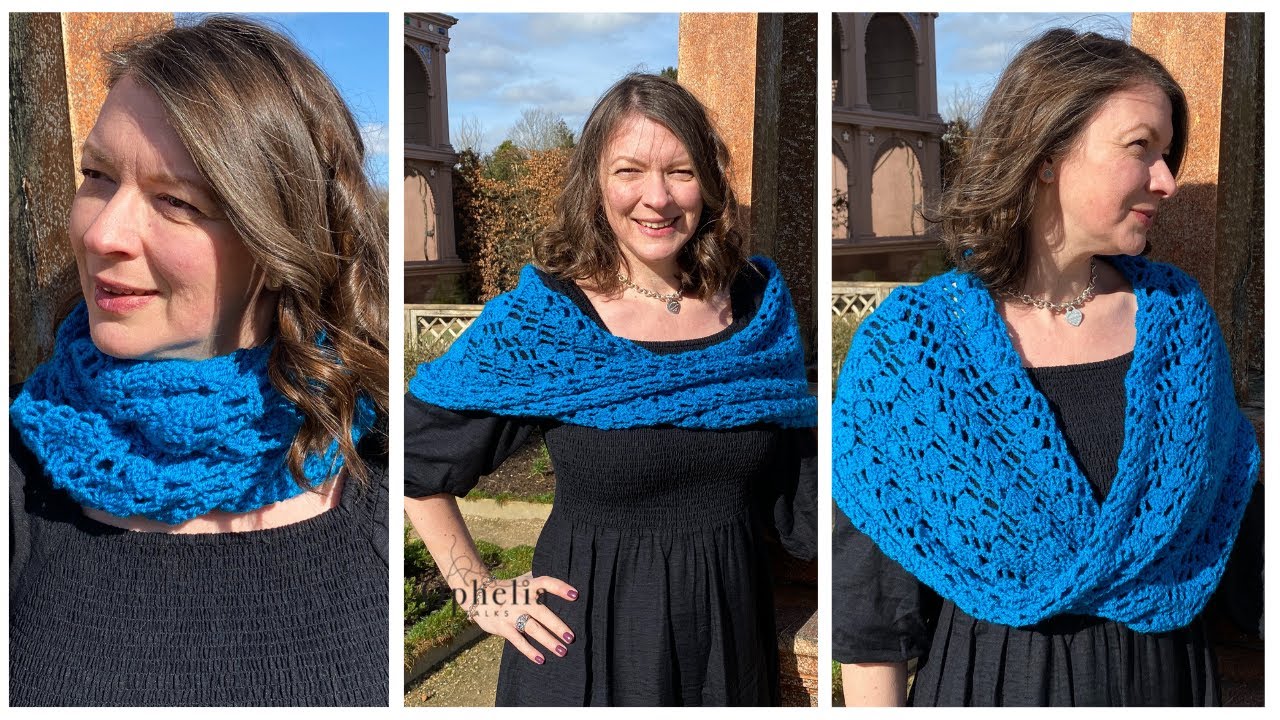 HOW I WEAR THIS CROCHET SHAWL // Mobius Shawl LOOKBOOK // Ophelia Talks Crochet