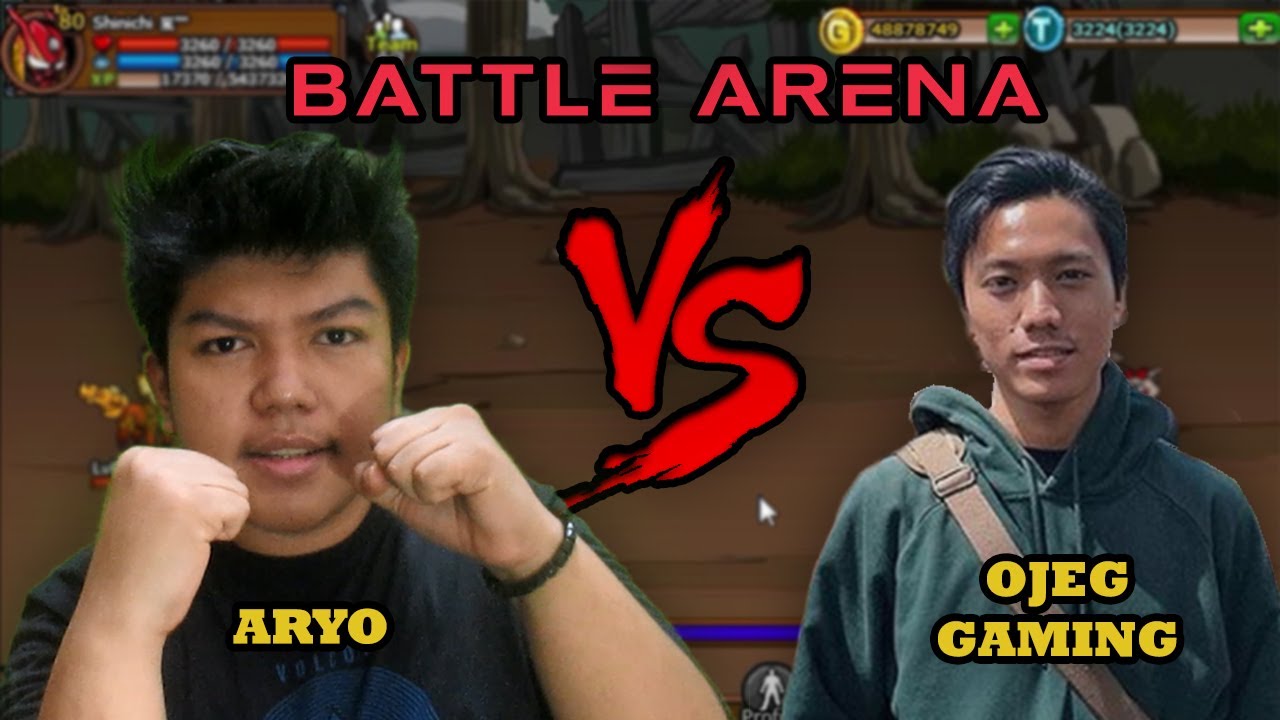 OJEG GAMING VS ARYA ARYO! BATTLE ARENA NINJA SAGA 2020! GILA SIH INI! - Ninja Saga Indonesia
