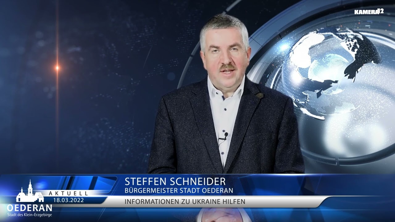 Bürgermeister Steffen Schneider zum Stand der Ukraine Hilfen in Oederan