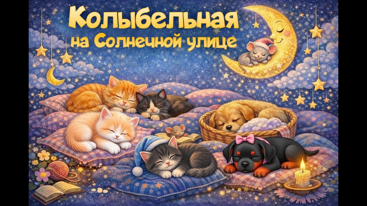 Спи, моя Тучечка... (Нежная колыбельная о котах и собаках)