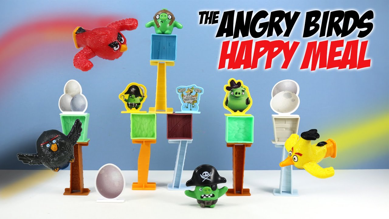 The Angry Birds Movie McDonalds Happy Meal Toys Launcher Figures 2016