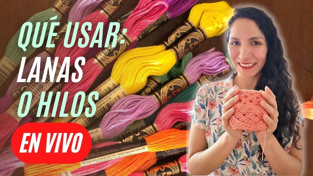 Guía fácil: Lanas vs. hilos en el bordado ✅
