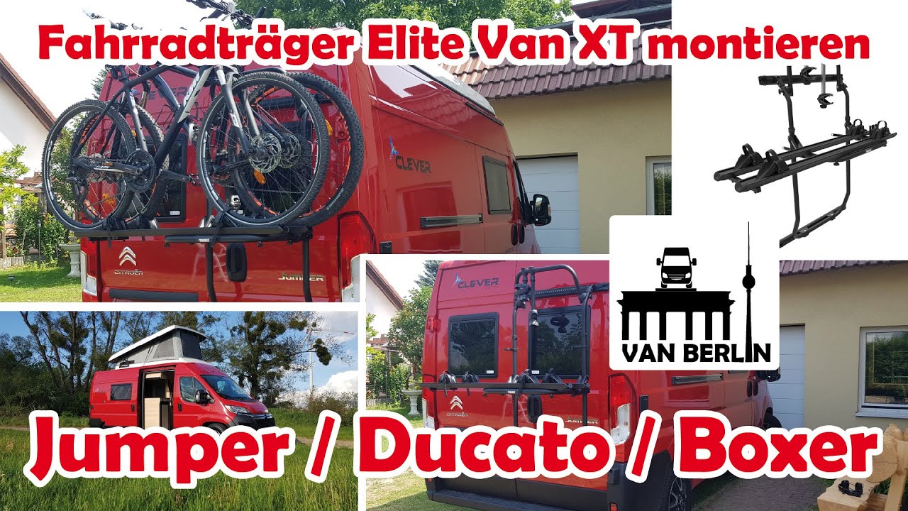 Fahrradträger montieren - Thule Elite Van XT | Heckträger | Citroen Jumper | Fiat Ducato | Boxer