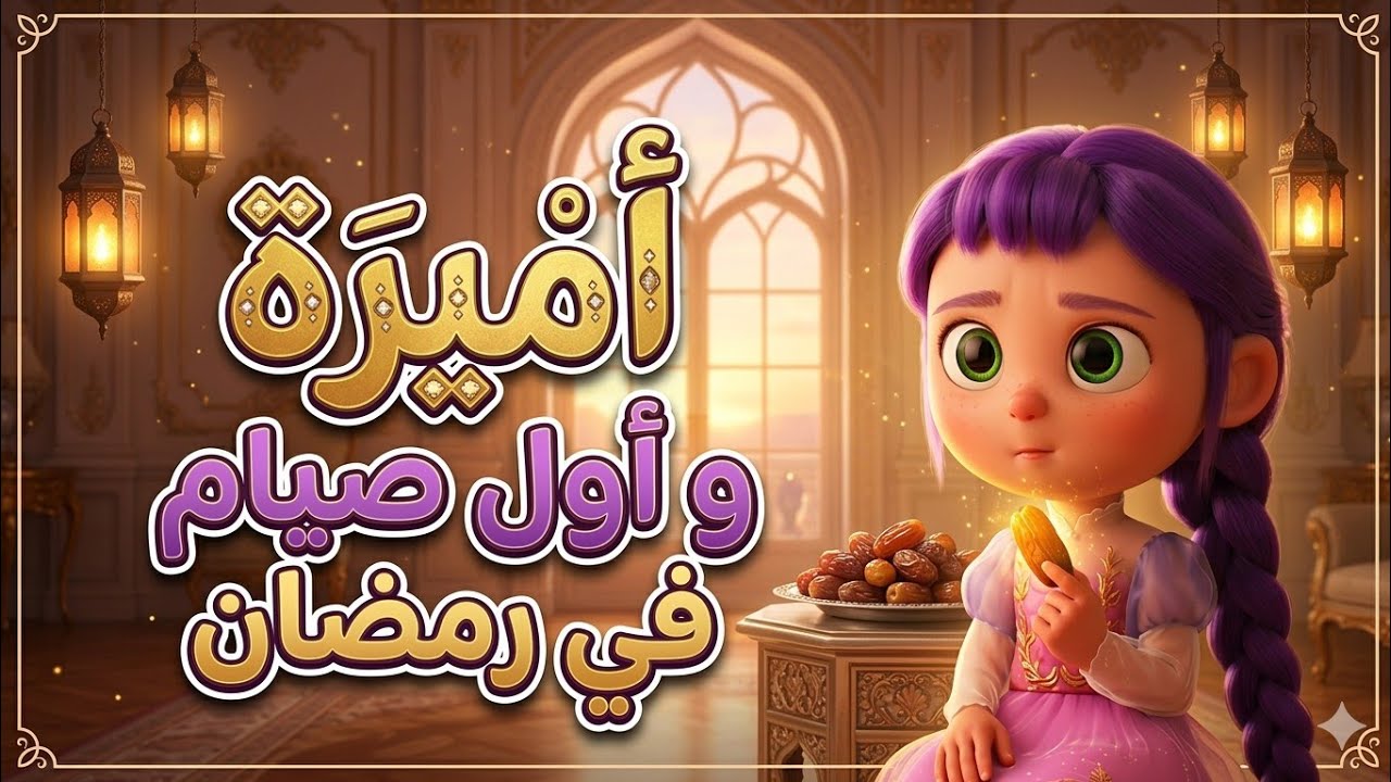 مغامرة أميرة في أول يوم صيام 🌙 هل ستستسلم أمام الشوكولاتة؟! 🍫 (قصص أطفال 3D)
