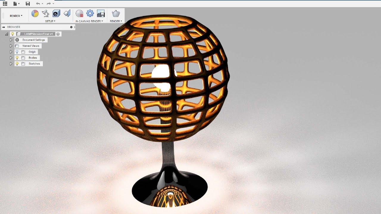Fusion 360 - Lamp