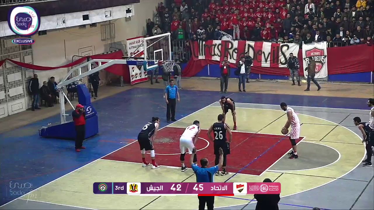 #صـــدى_الرياضـــة || مجريات الشوط الثاني للقاء الاتحاد x الجيش في الدوري  السوري لكرة السلة