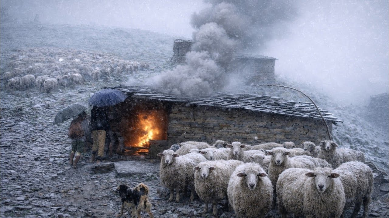 Surviving Shepherd Life in One Of The Coldest Regions Of Nepal |A Snowy Freezing Winter Village intr