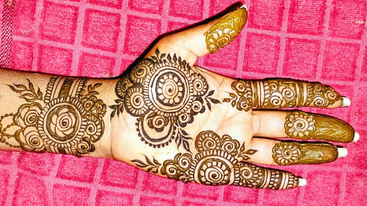 Shivratri Special Front Hand Mehandi Design/Easy Mehndi Designs/Festival Mehndi Design 