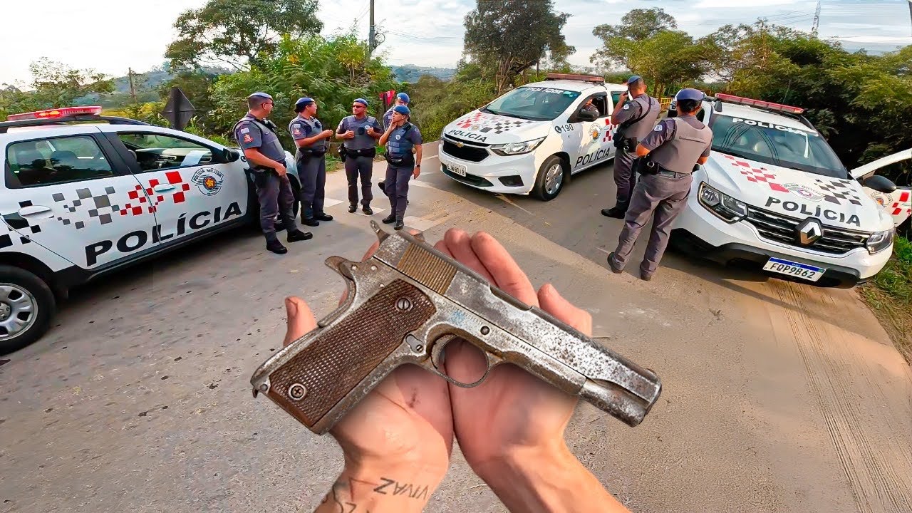Pesquei uma ARMA e tive que chamar a POLÍCIA