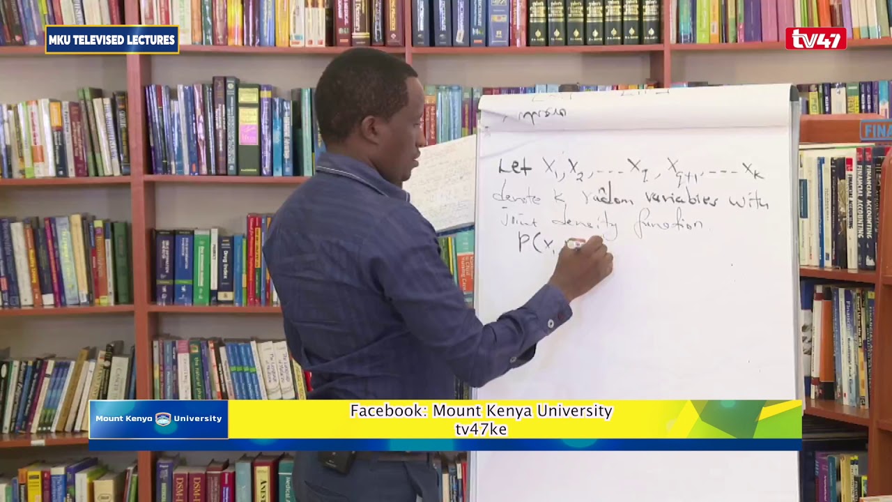 BMA4201: PROBABILITY AND STATISTICS IV   LESSON 1