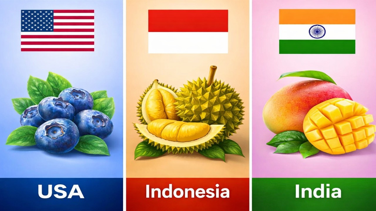 National Fruit of Different Countries [1] 🌍🍎🍇