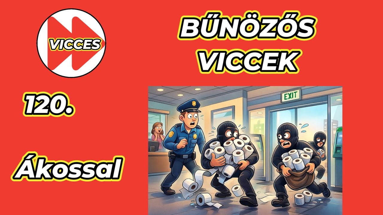 120. VICCES - BŰNÖZŐS - VICCEK - ÁKOSSAL
