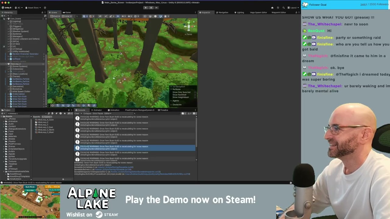 Adding Quests! | Alpine Lake | 374 Cozy Game Dev | 2025-10-06