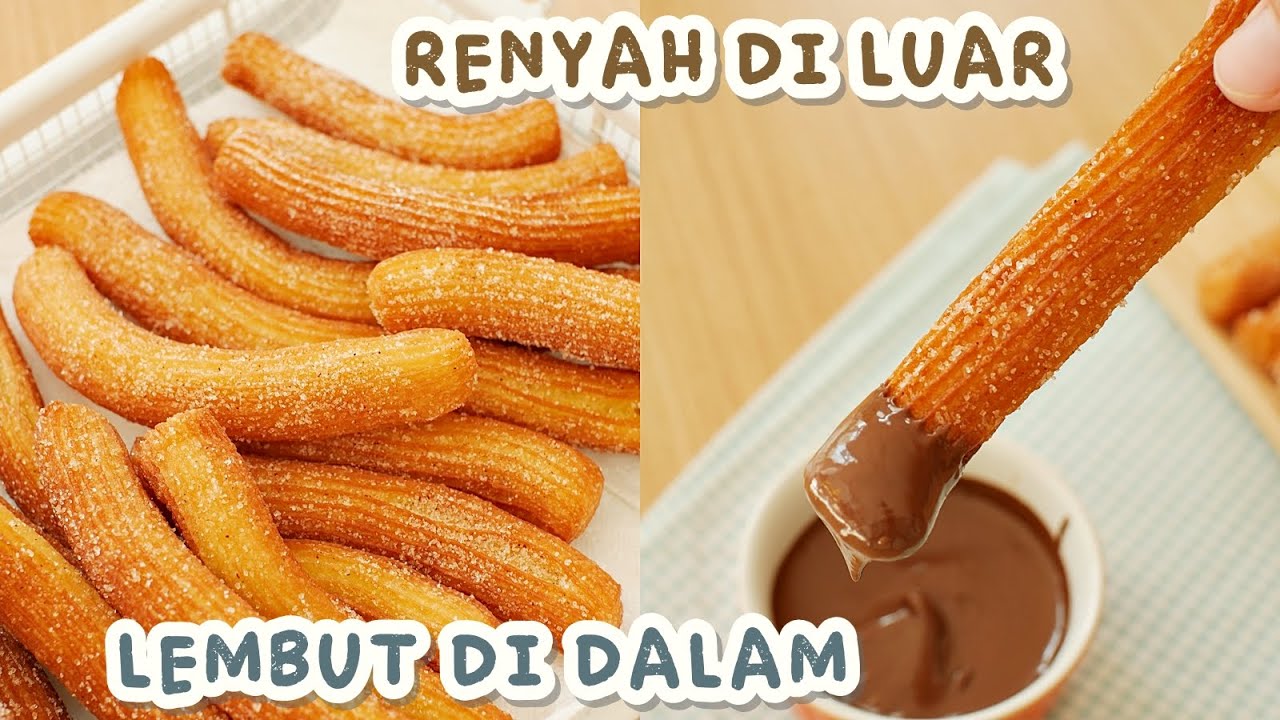 SIMPEL BANGET!! Resep CHURROS Anti Gagal! Cukup 6 BAHAN!