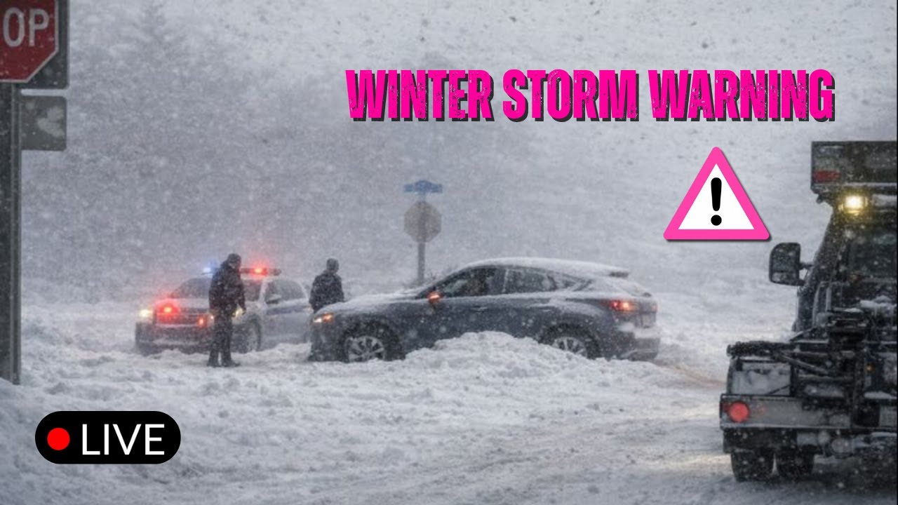 🔴MICHGAN WINTER STORM WARNING - LIVE STORM CHASER