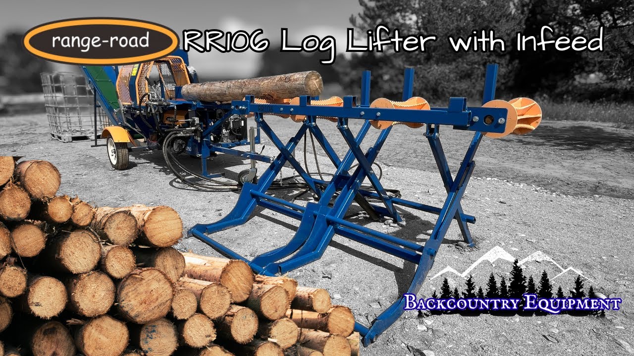 Effortless Log Loading with the Range Road RR106 Log Lifter with Infeed | EcoPro Processor Accessory