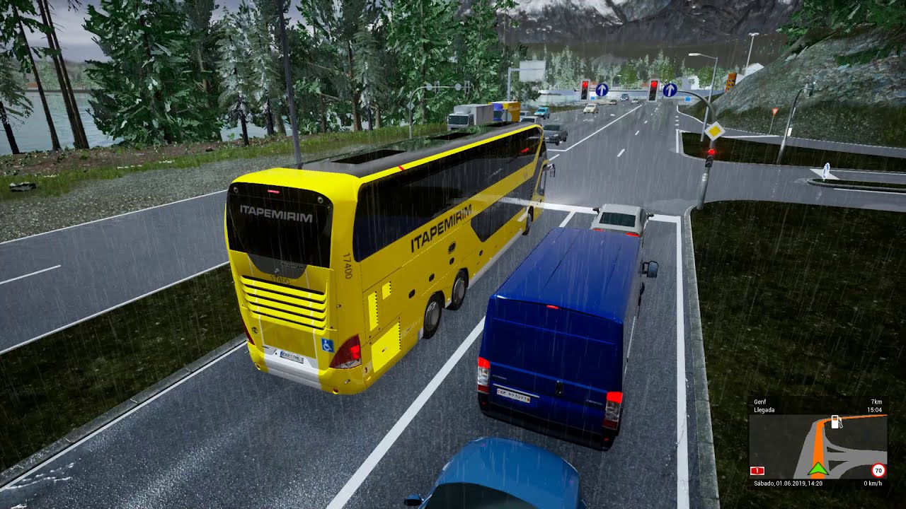 Lluvia y ACCIDENTES - FERNBUS SIMULATOR
