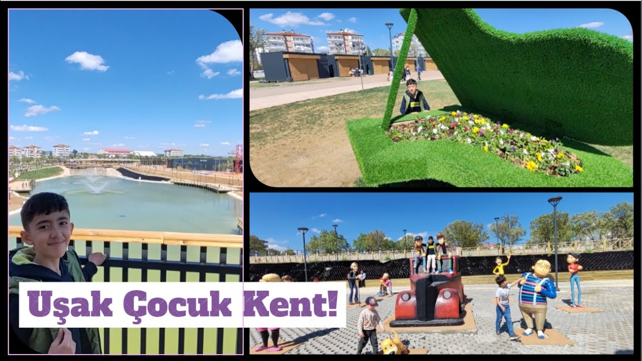 Ege Bölgesinin En Büyük Çocuk Parkı Uşak Çocuk Kenti Geziyoruzzzz!