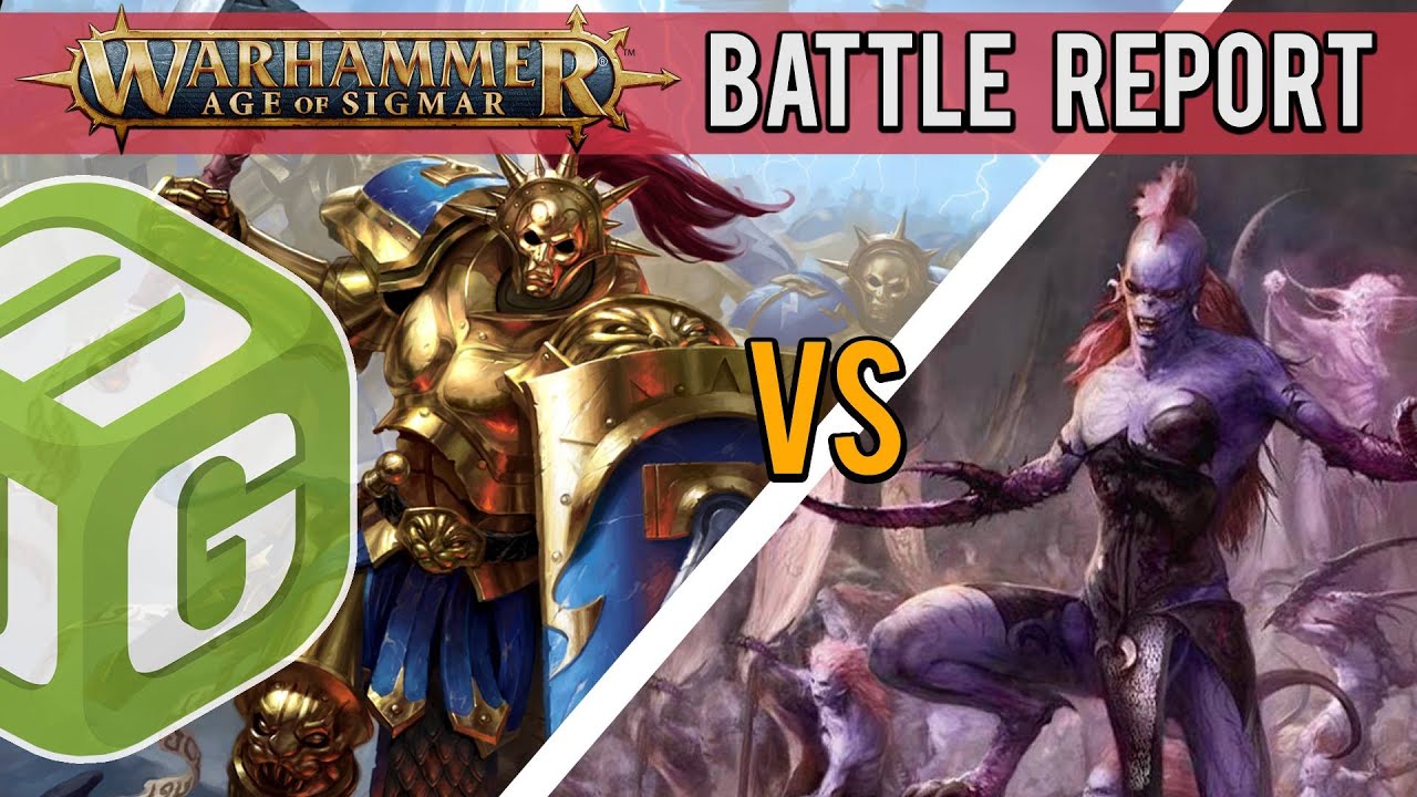 Hedonites of Slaanesh vs Stormcast Eternals Age of Sigmar Battle Report Ep 148