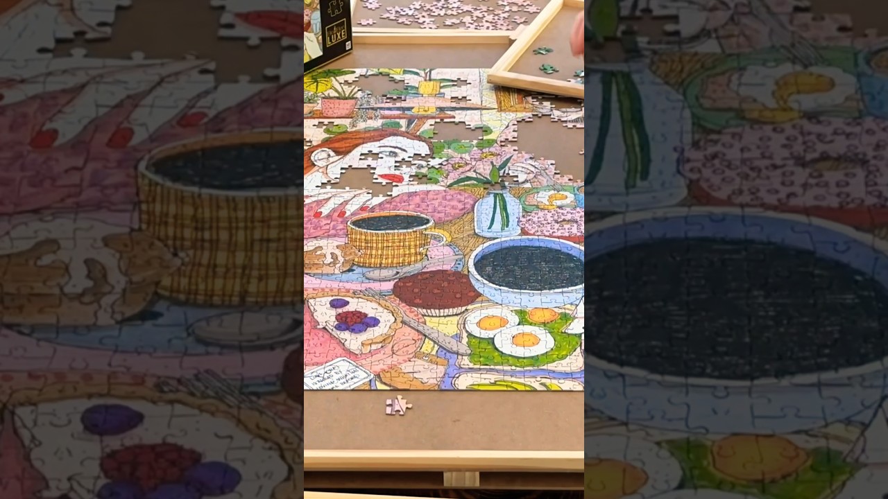 1000 Piece #puzzle Timelapse | Dreaming Girl  #timelapse #jigsawpuzzle #dream #puzzletime #solved